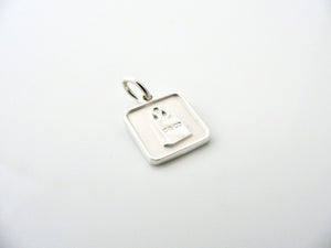 Tiffany & Co Shopping Bag Charm Gift Bag Pendant Lexicon Excellent Silver Love