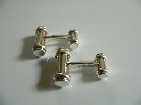 Tiffany & Co Silver Atlas Column Bar Cuff Link Cufflink Rare Gift Love Statement