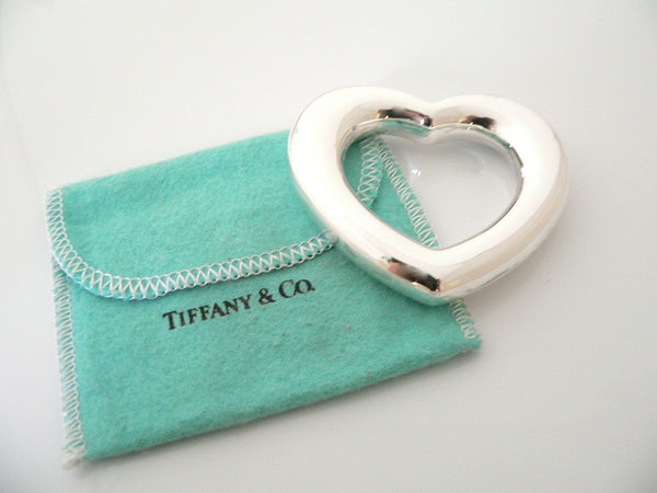 Tiffany & Co Silver Heart Rattle Teether Baby Heirloom No Dents Excellent Gift