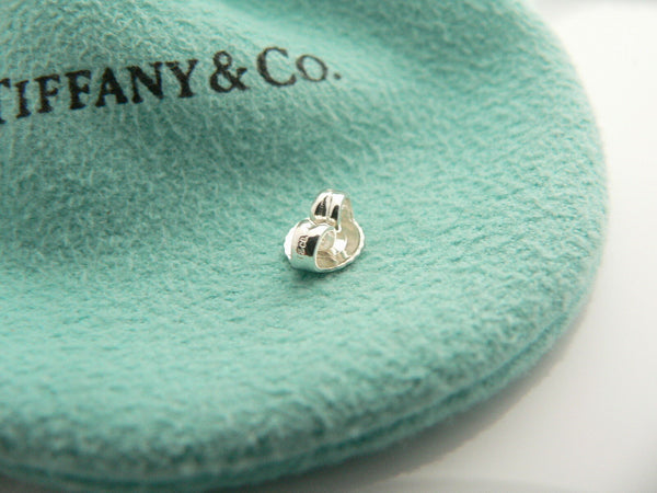 Tiffany & Co Silver Open Wave Earrings Studs Sea Lover Gift Pouch Peretti