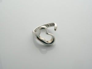 Tiffany & Co Heart Ring Peretti Silver Band Sz 5.5 Love Gift Anniversary Promise