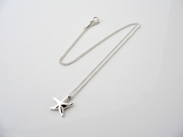 Tiffany & Co Silver Starfish Necklace Pendant Charm Peretti Sea Lover Gift Art
