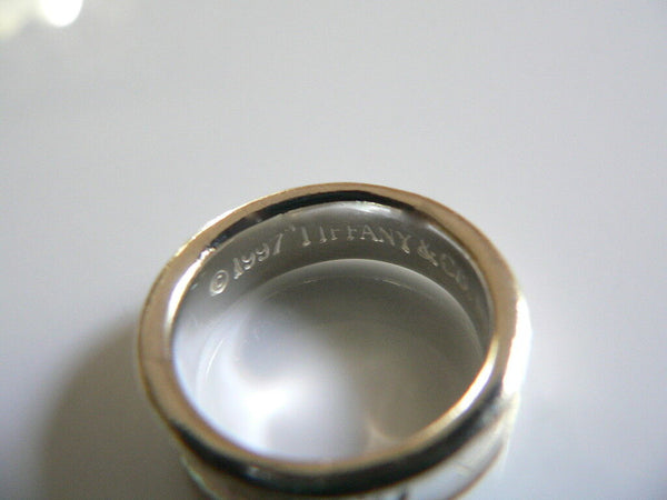 Tiffany & Co Circle Ring Silver 1837 Band Sz 5.5 Love Gift Statement Promise Art