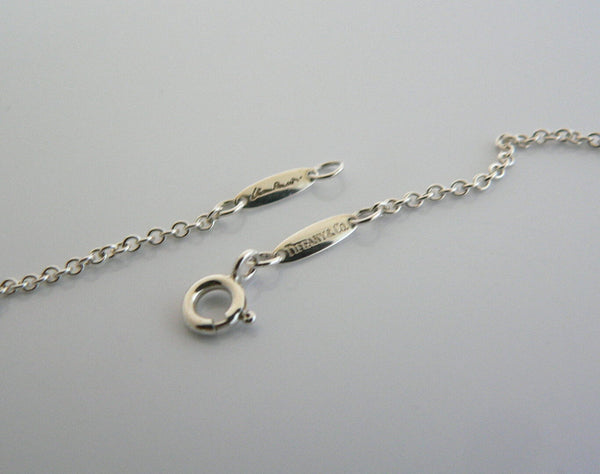 Tiffany & Co Silver Peretti Alphabet A Necklace Pendant Charm Personalized Gift