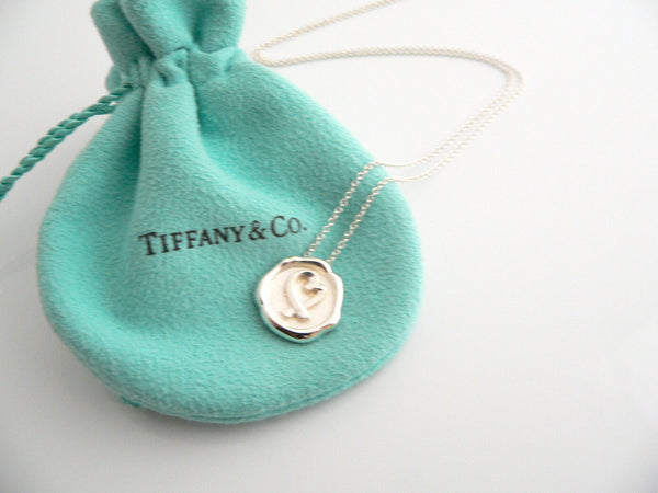 Tiffany & Co Heart Necklace Pendant Charm Chain Gift Silver Picasso Seal of Love