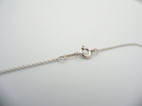 Tiffany & Co Silver Peretti Bean Necklace Pendant Medium Charm Chain Gift Love