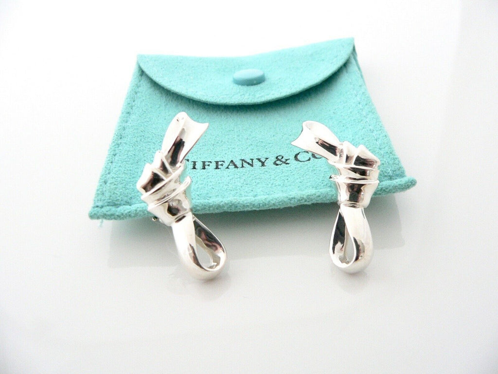 Silver Tiffany Blue Rhinestone bow earrings - Eternal Beauty