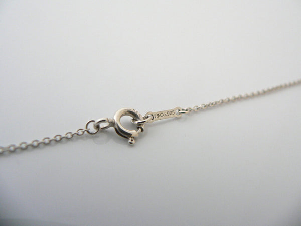 Tiffany & Co Silver Picasso Red Enamel LOVE Loving Heart Necklace Pendant Chain