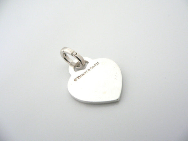 Tiffany & Co Silver Return Heart Charm Pendant Oval Clasp 4 Necklace Bracelet