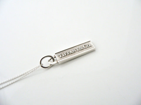 Tiffany & Co Silver Street Sign Charm Necklace Pendant Charm Chain Gift Love