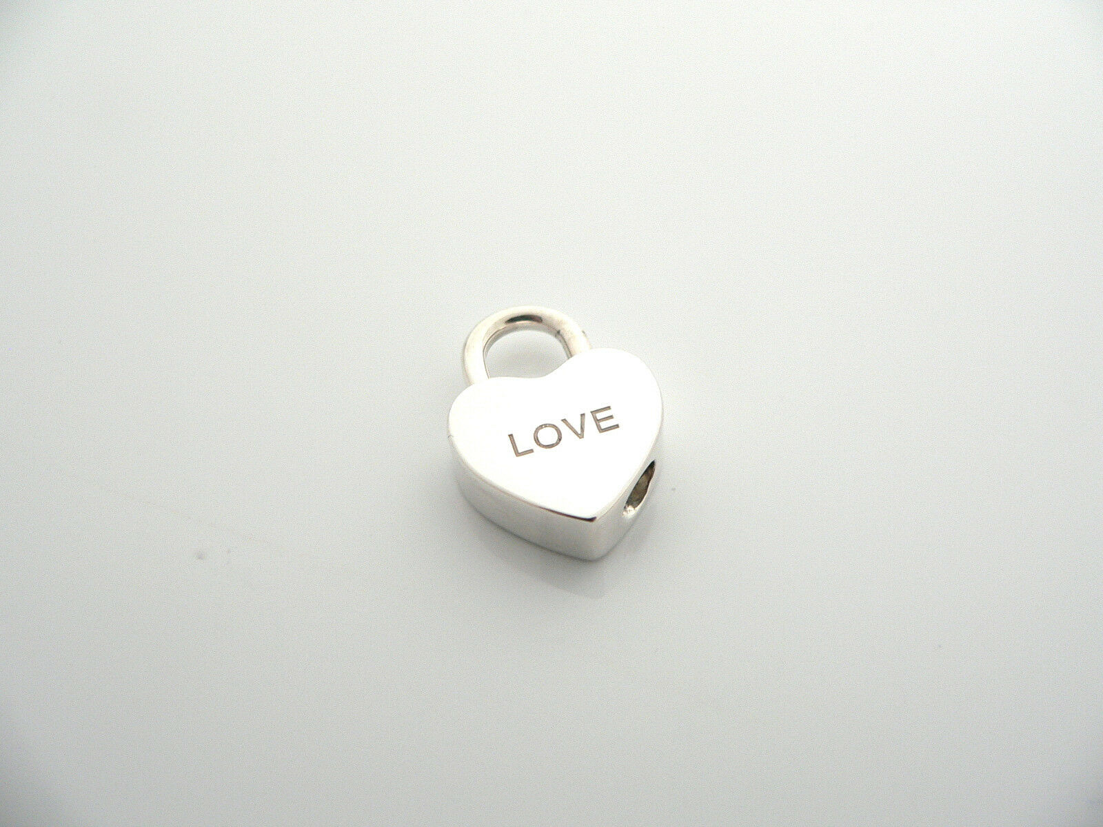 Tiffany & Co Silver LOVE Heart Padlock Pendant Charm Gift 4 Necklace Bracelet