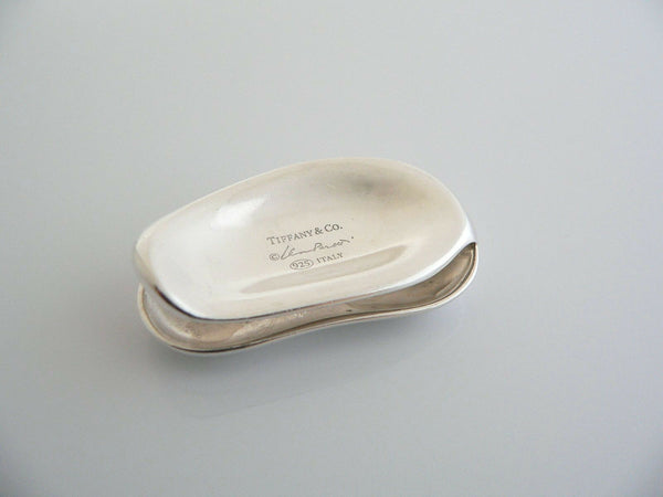 Tiffany & Co Silver Peretti Bean Money Clip Holder Engravable Gift Love