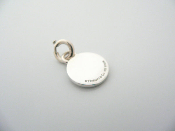 Tiffany & Co Silver Pink Enamel Charm 1837 Circle Clasp 4 Necklace Bracelet Gift