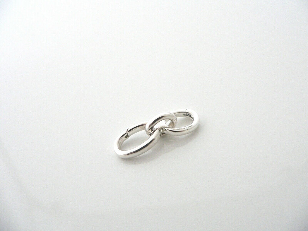 Tiffany & Co Sterling Silver Bracelet Necklace Link Oval Clasp 1 Inch  Extender