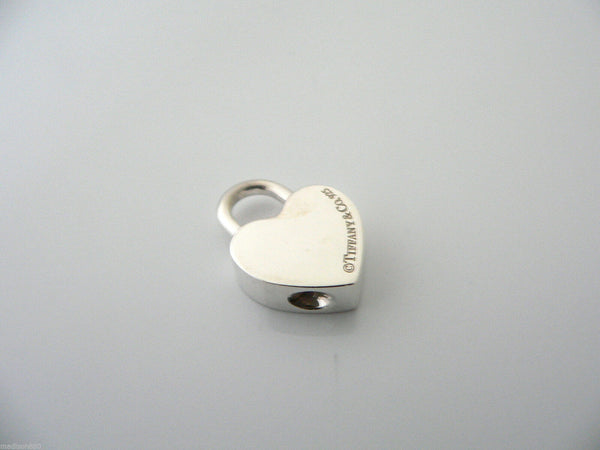 Tiffany & Co Heart Padlock Pendant 4 Necklace Bracelet Blank Excellent Gift