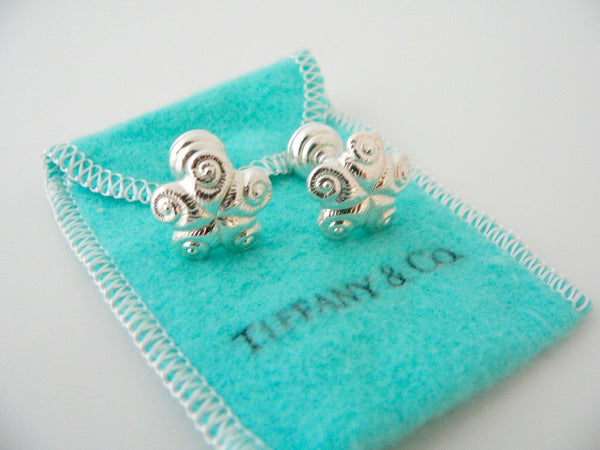 Tiffany & Co Sea Urchin Ocean Cuff Link Cufflink Silver Gift Pouch Nature Lover