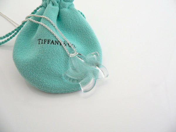 Tiffany & Co Peretti Silver Large Rock Crystal Star Necklace Pendant Charm Gift