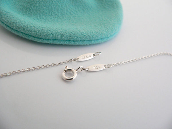 Tiffany & Co Peretti Jade Bean Necklace Black Pendant Charm Chain Love Gift Cool