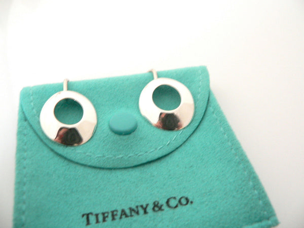 Tiffany & Co Silver Gehry Morph Dangling Dangle Earrings Rare Gift Love Pouch