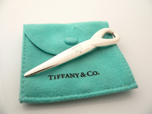 Tiffany & Co Silver Letter Opener Peretti Padova Purse Travel Bag Pocket Gift