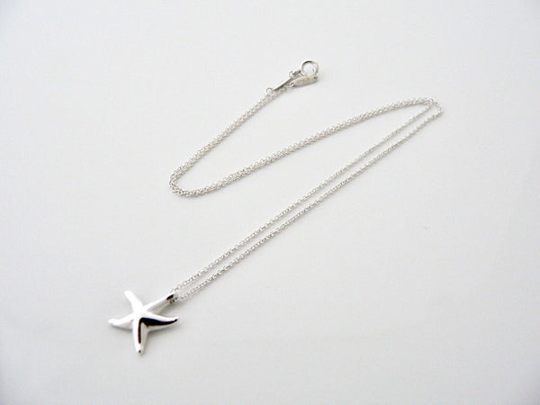 Tiffany & Co Silver Starfish Necklace Pendant Charm Peretti Sea Lover Gift Art
