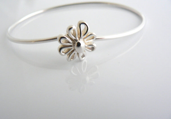 Tiffany & Co Picasso Daisy Flower Nature Bangle Bracelet Rare  Silver Gift Love