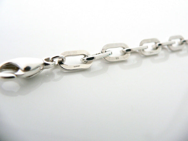 Tiffany & Co Silver Oval Links Bracelet Bangle Chain Gift Love 8 Inch Statement