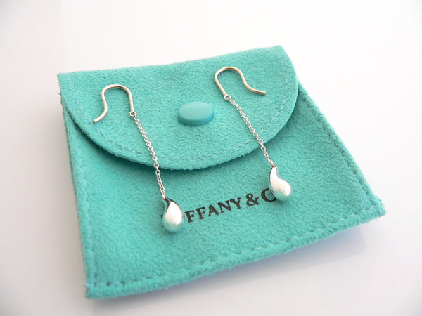 Tiffany & Co Teardrop Earrings Dangling Hoops Studs Peretti Love Gift Pouch Cool