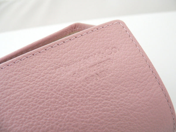 Tiffany & Co Travel Case Jewelry Roll Pink Leather Purse Handbag Bag Gift Pouch