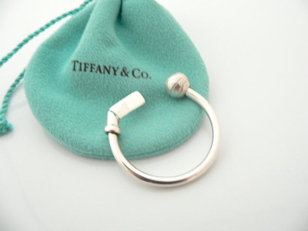 Tiffany & Co Silver Basketball Ball Key Ring Keychain Sports Lover Gift Pouch