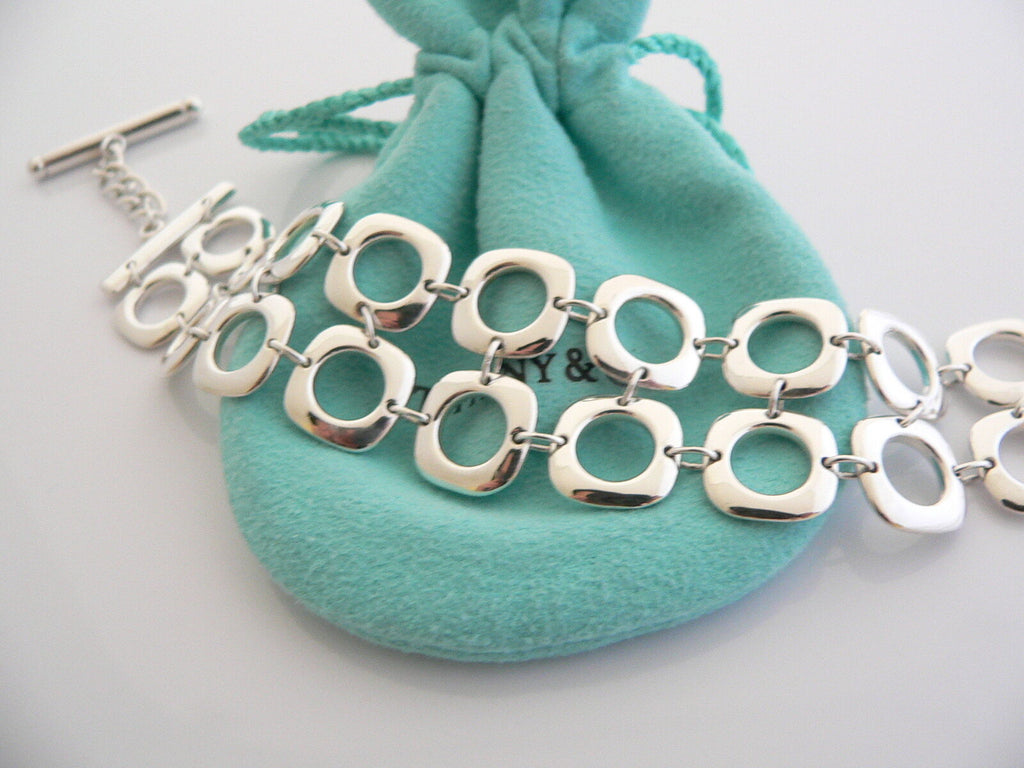 Tiffany square link bracelet clearance