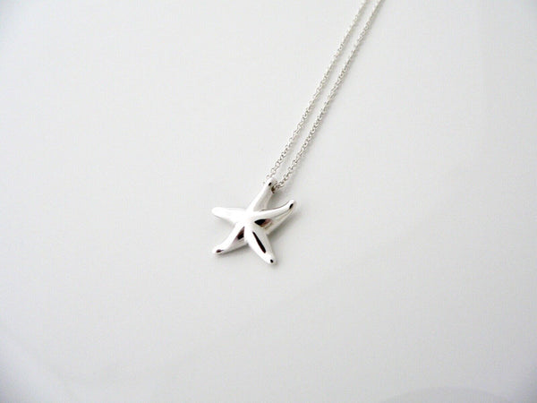 Tiffany & Co Silver Starfish Necklace Pendant Charm Peretti Sea Lover Gift Art
