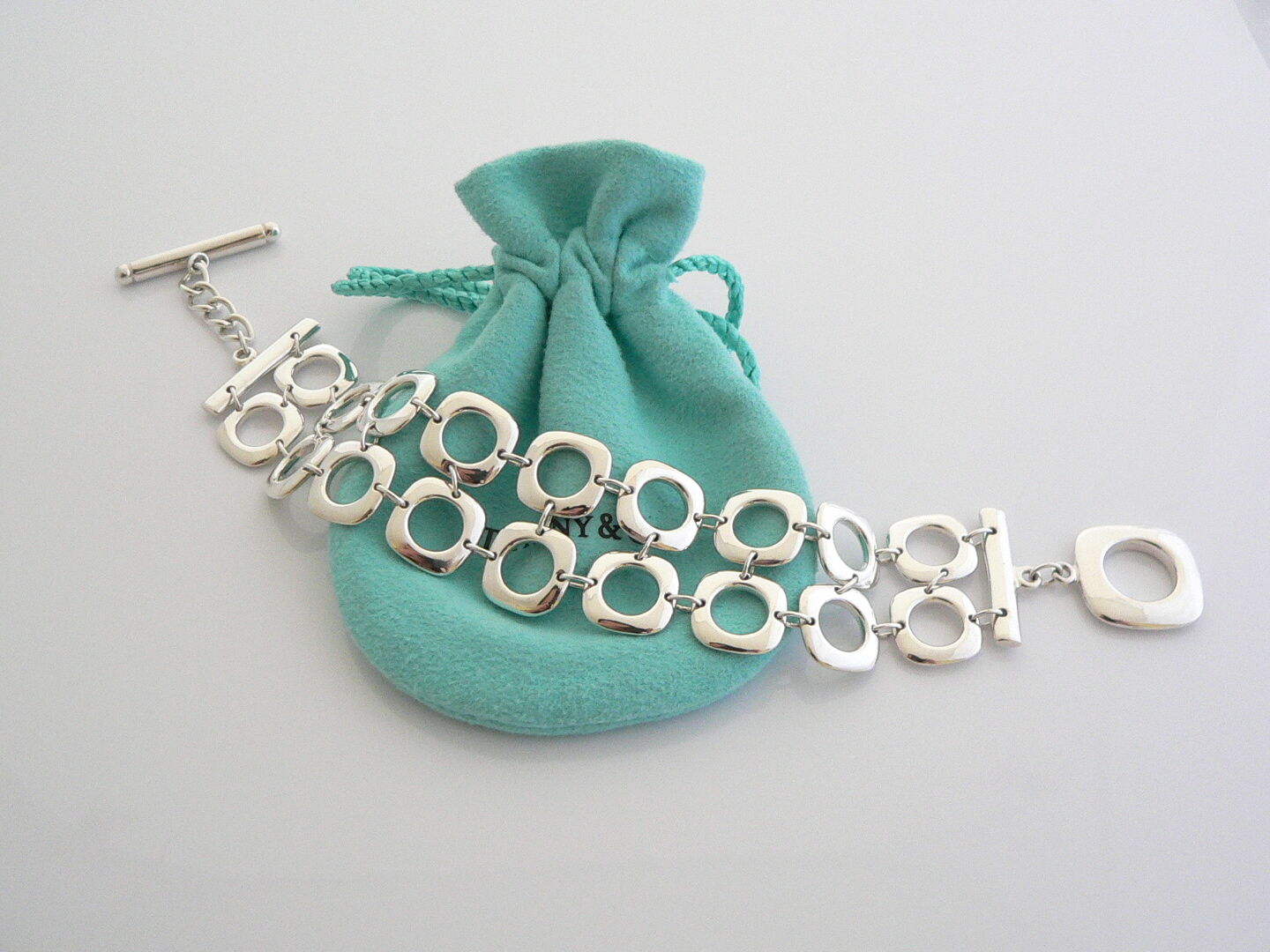 Tiffany and co double chain bracelet discount