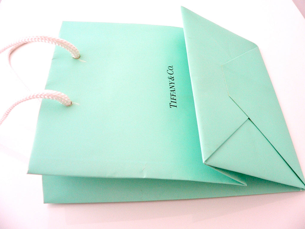 Tiffany & Co Shopping Bag Jewelry Presentation Gift Bag Blue 