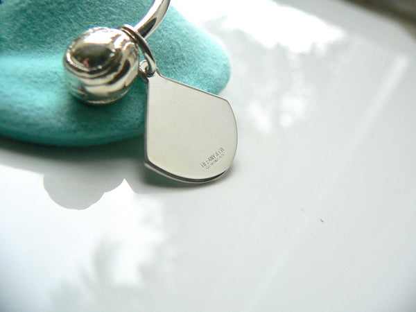 Tiffany & Co Silver Baseball Ball Diamond Key Ring Key Chain Keychain Gift Pouch
