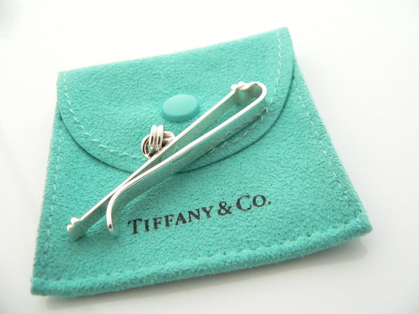 Tiffany & Co Silver Love Knot Tie Money Clip Rare Man Gift Love Pouch