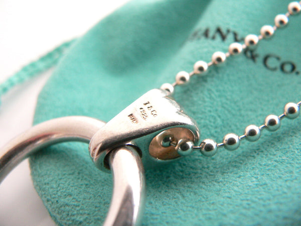 Tiffany & Co Silver Tassel Dangle Dangling Necklace Pendant 34 Inch Gift Pouch