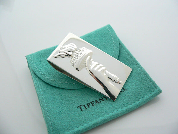 Tiffany & Co Liberty Torch Money Clip  Nature USA Man Gift Pouch Love T and Co