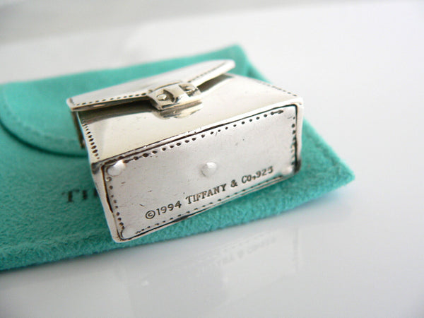 Tiffany & Co Silver Purse Handbag Pill Box Case Container Vintage Antique Gift