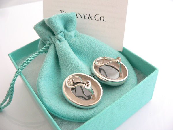 Tiffany & Co Hematite Earrings Gemstone Pierced Gift Pouch Love Picasso T and Co