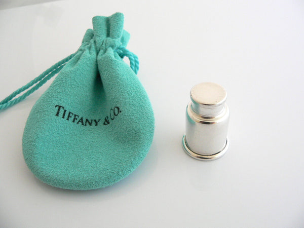 Tiffany & Co Milk Can Pill Box Case Trinket Container Silver Love Gift Pouch Art