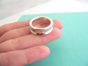 Tiffany & Co Silver 1837 Circle Ring Band Sz 6 Statement Gift Love Promise Ring