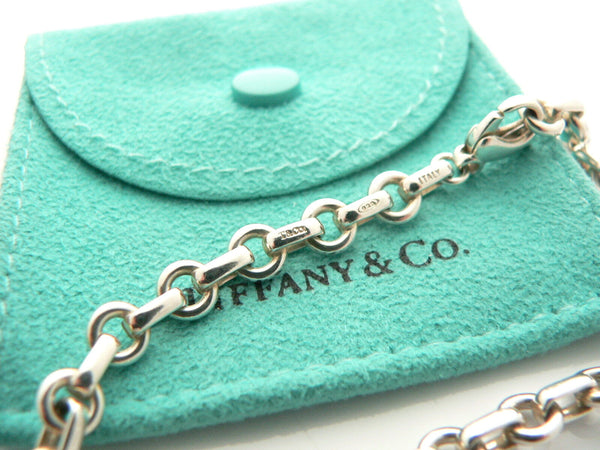 Tiffany & Co Donut Bracelet Pink Quartz Charm Rose Bangle Link Chain Love Gift