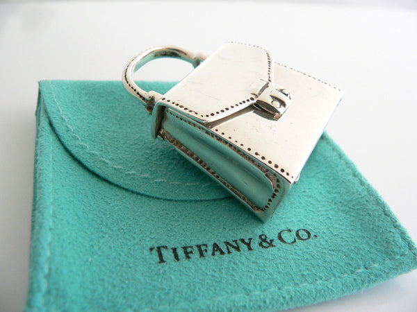 Tiffany & Co Silver Purse Handbag Pill Box Case Container Vintage Antique Gift