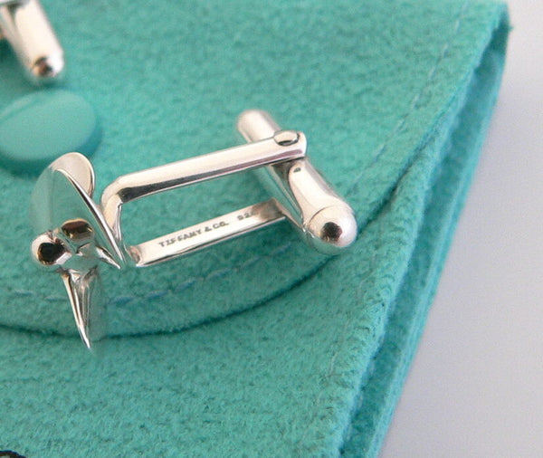 Tiffany & Co Propeller Cuff Link Boat Yacht Cufflink Gift Pouch Ocean Sea Lover