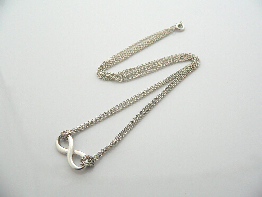 Tiffany double outlet chain infinity necklace