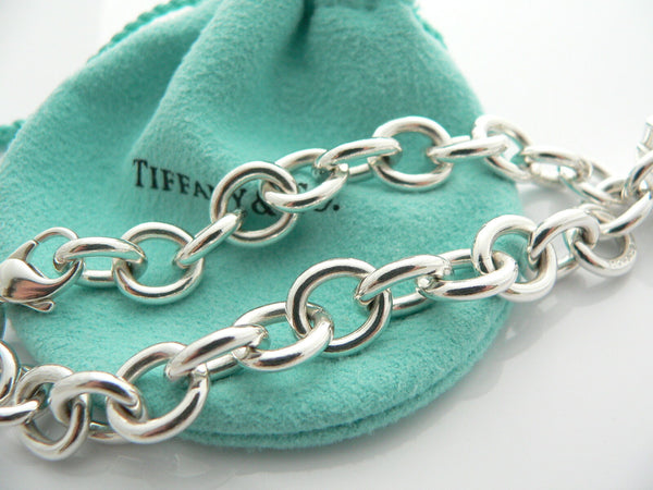 Tiffany & Co Silver Signature Gift Box Bracelet Ribbon Bow Charm Gift Pouch