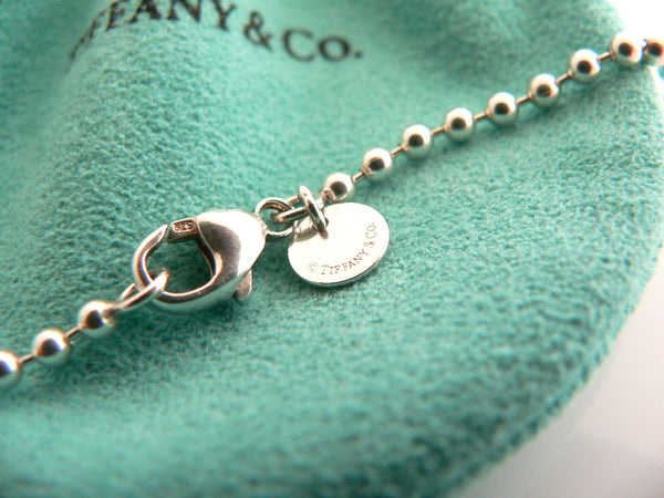 Tiffany & Co Silver Tassel Dangle Dangling Necklace Pendant 34 Inch Gift Pouch