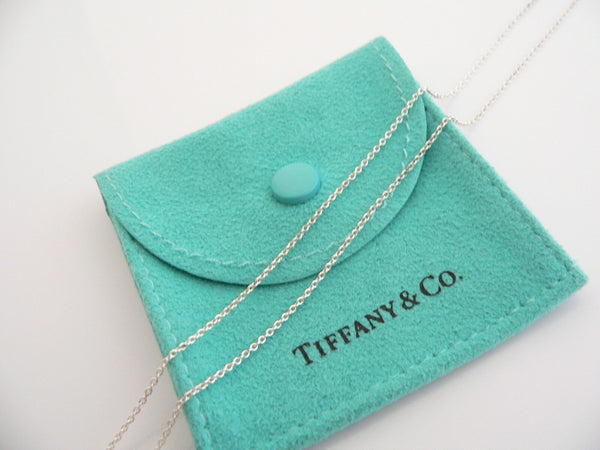 Tiffany and Co Diamond Necklace Peretti Wave Pendant Charm Chain Sea Lover Gift