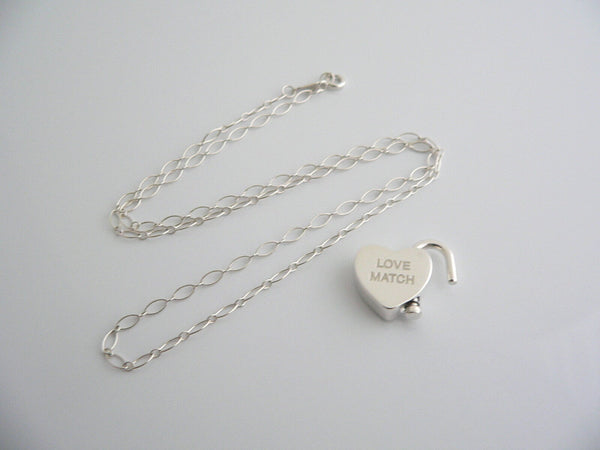 Tiffany & Co Love Neckace Heart Padlock Pendant Charm Chain Love Match T and Co